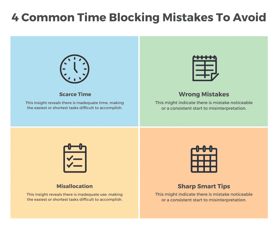 4 common time blocking mistakes to avoid