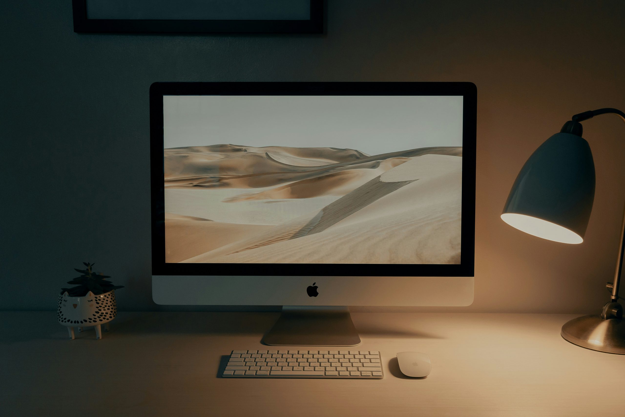 budget home office accessories monitor stand and lamp