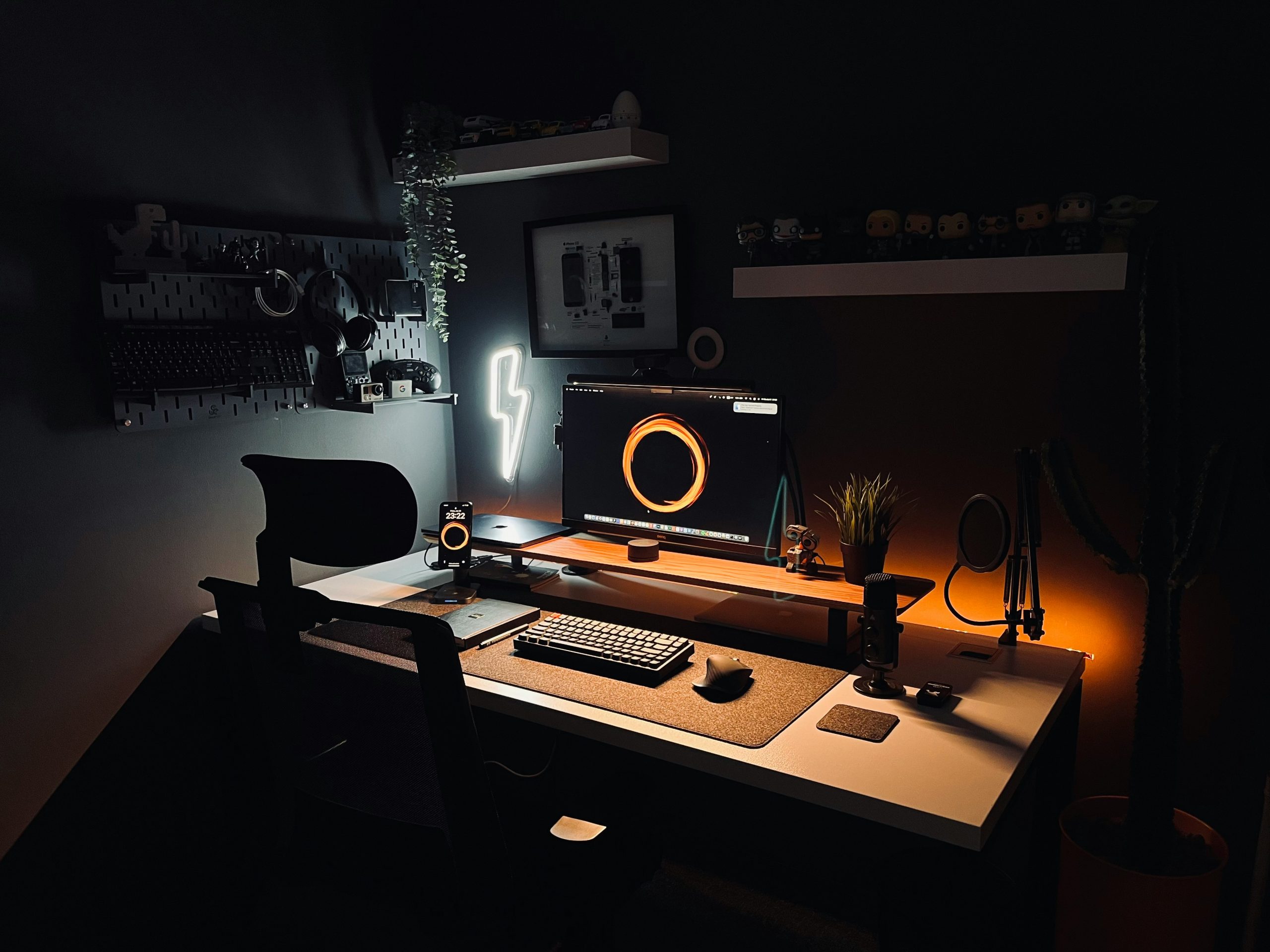 ring light setup for best home office lighting for video calls