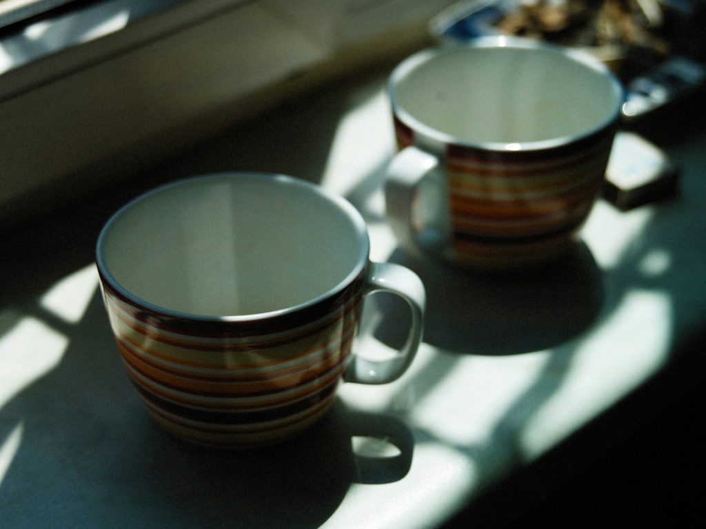 sunday reset routine with morning tea by the window