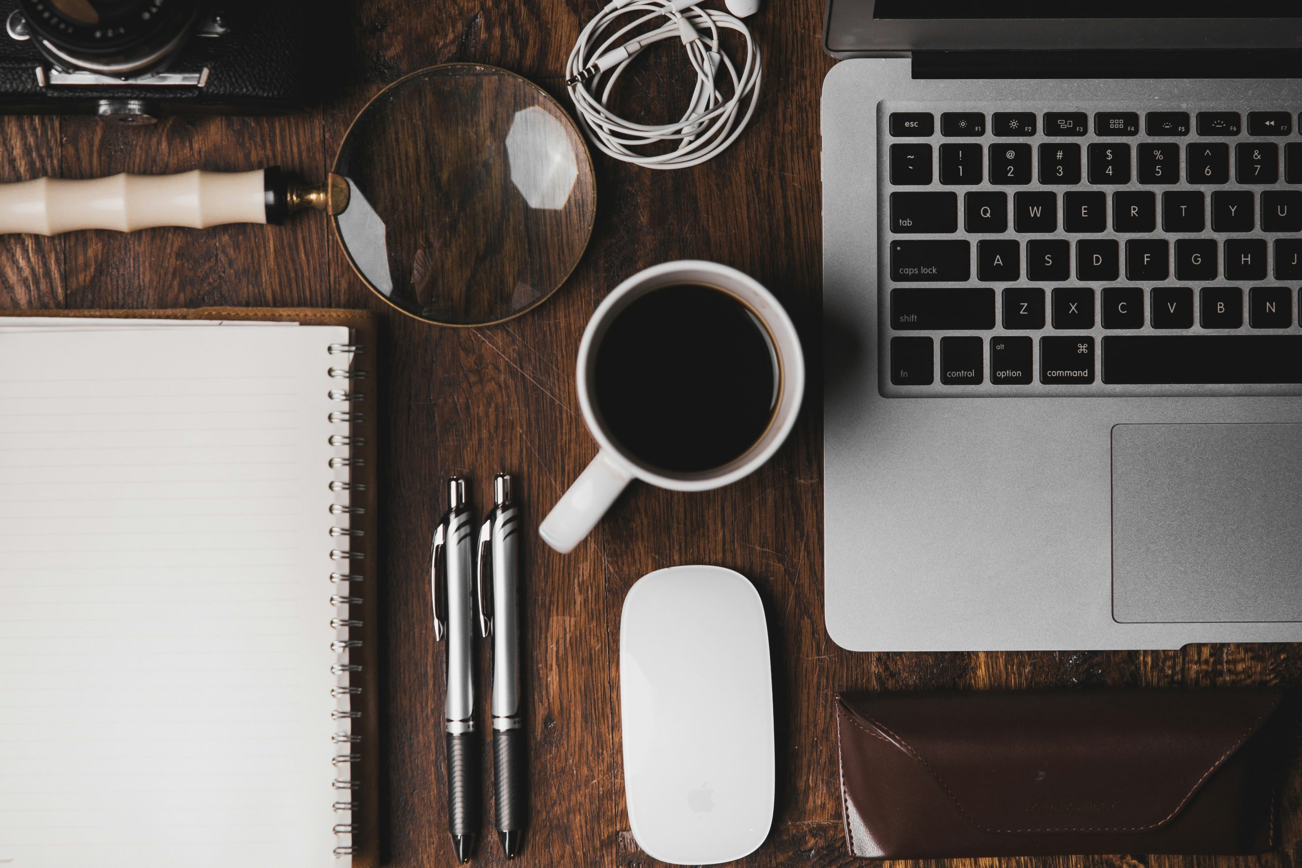 organized workspace for productive weekly review