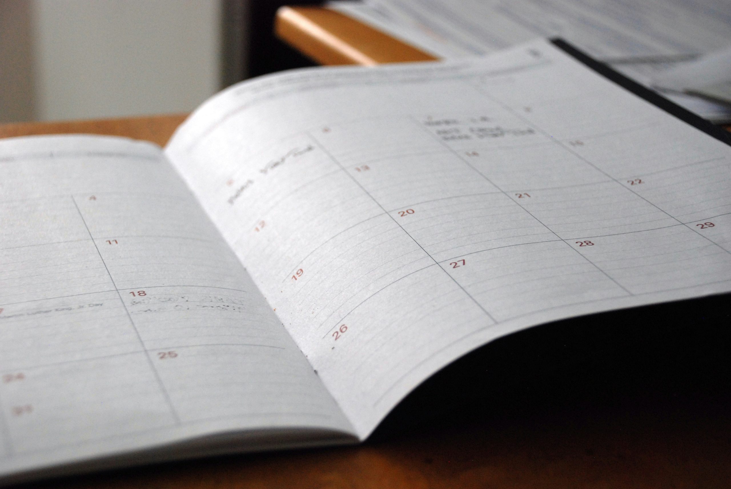 open monthly planner used alongside the best calendar apps