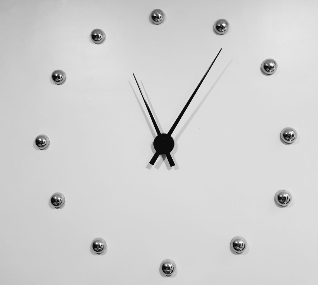 parkinsons law productivity clock showing time running out